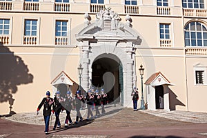 PrinceÃ¢â¬â¢s Palace of Monaco during the Changing of the Guard